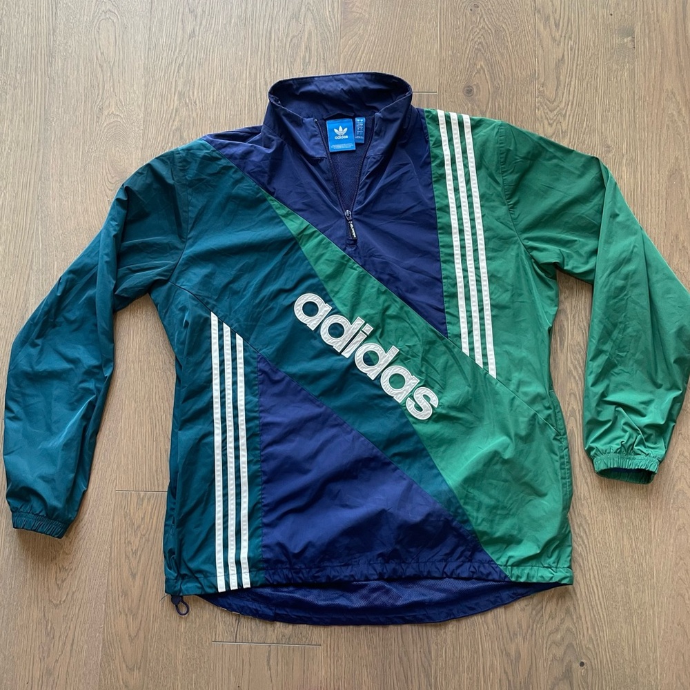🟩ADIDAS🟦Color Block Windbreaker